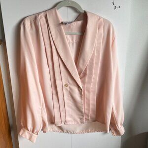 Vintage 1980s Pink Sonya Ratay for San Andre Blouse